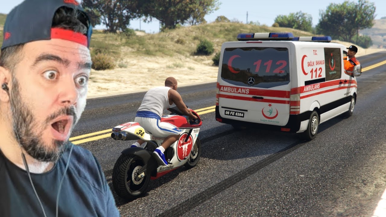T&Uuml;RK AMBULANSI TAKIP ETTIGIMI G&Ouml;R&Uuml;NCE BAKIN NE YAPTI - GTA 5 MODS