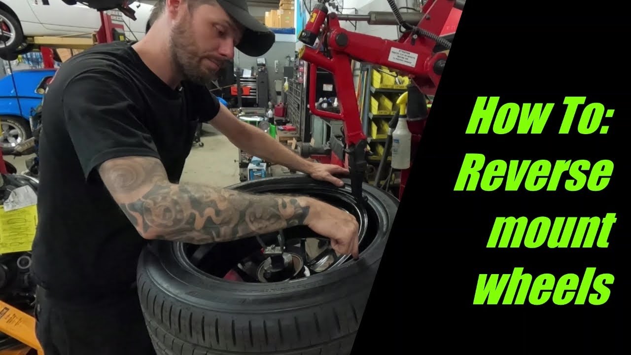 How To reverse mount a tire on a reverse drop center wheel