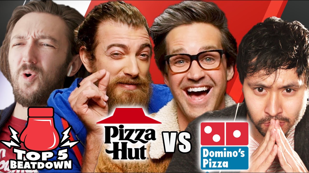 Rhett & Link Rank Top 5 Pizza Chains • Top 5 Beatdown