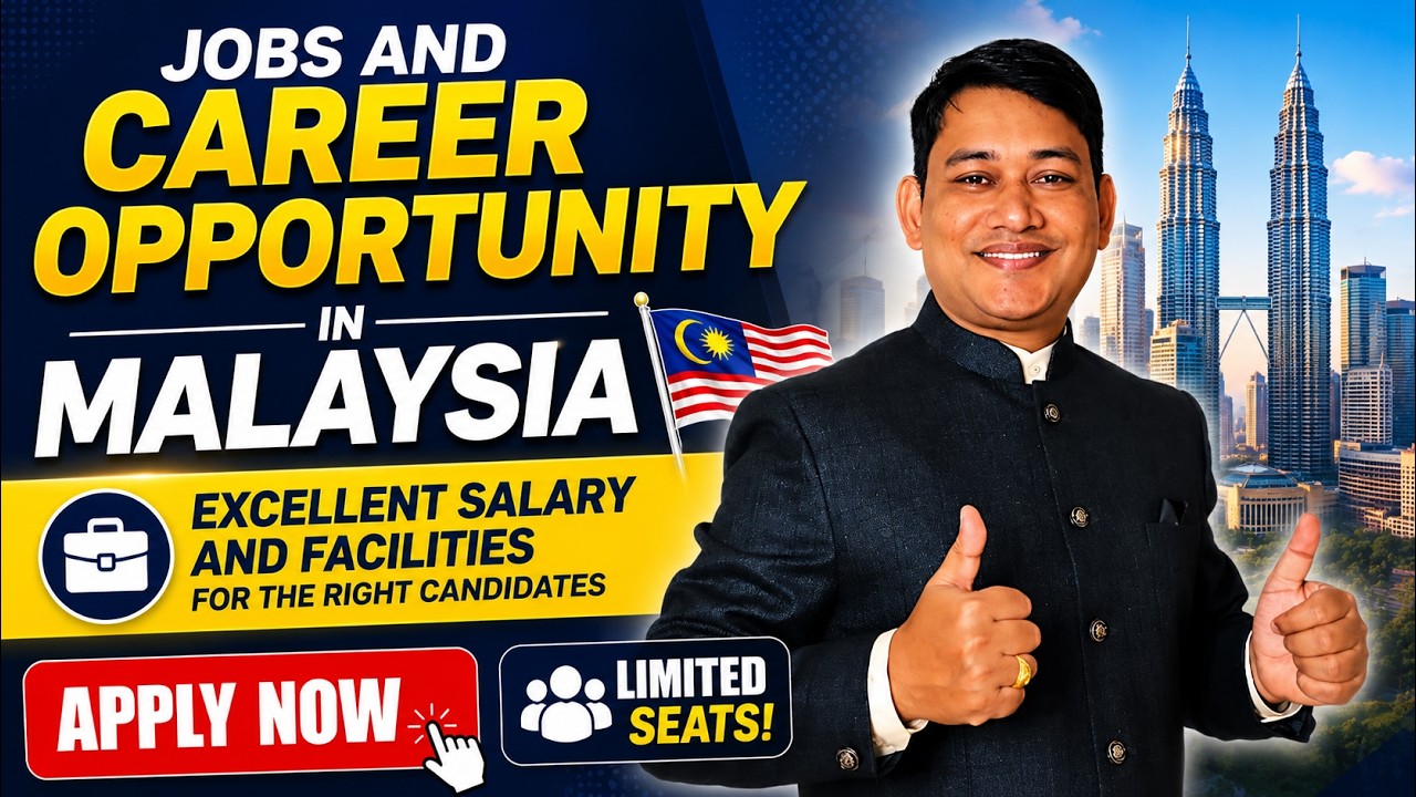 Malaysia Jobs 2026 🇲🇾 | High Salary + Free Facilities 💰 Apply Now! || Malaysia Work Visa 2026 🔥