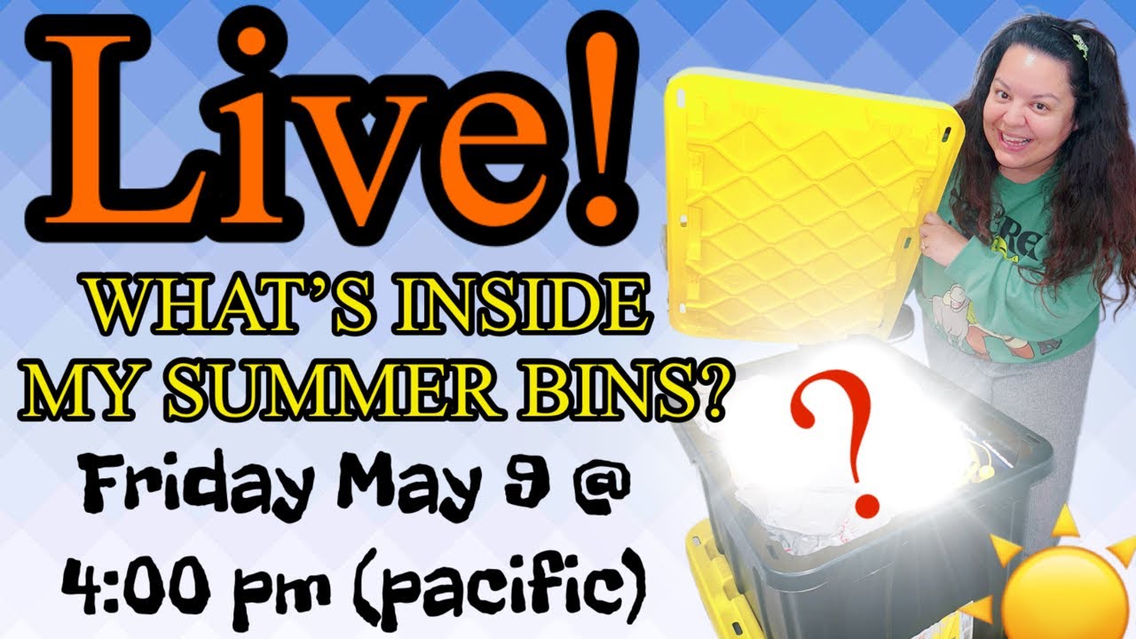 LIVE! Let’s Open up the Rest of my Summer Bins!☀️