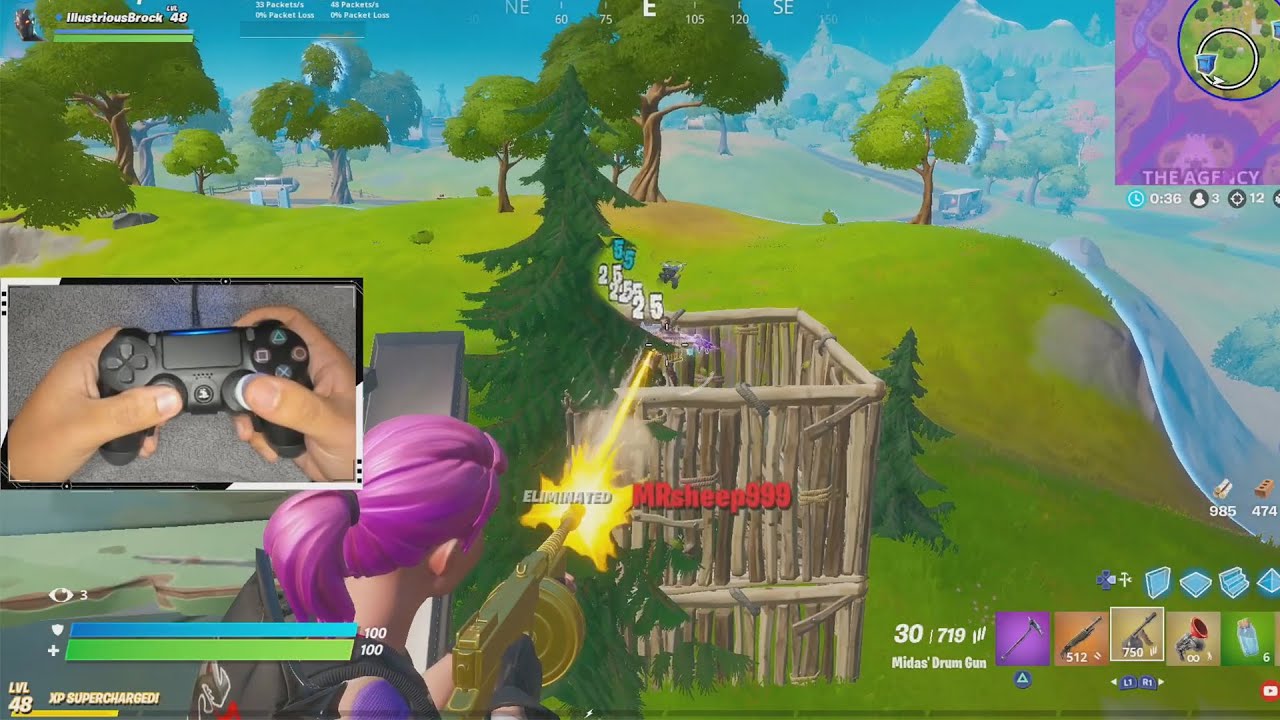 Aimbot with Mythic Scar and Grappler 🕸 | BrockPlaysFortnite