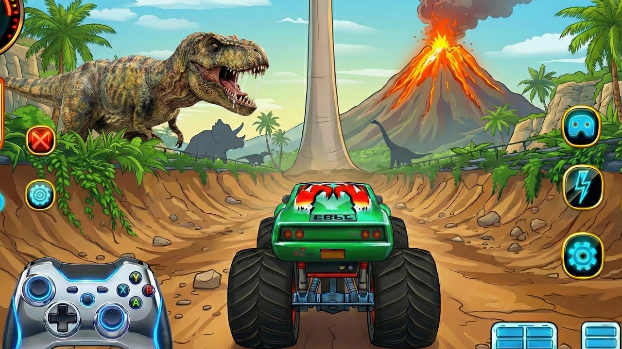 Mega Ramp Challenge!Super Crazy GT Monster Truck Racing Stunts | Android Gameplay #4 | DDK Games