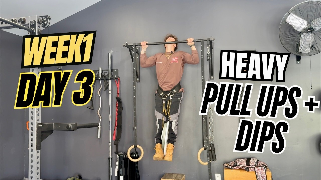 Heavy Weighted Pull-Ups & Dips | Week 1 Day 3 | Coached by Worlds #1 Dipper