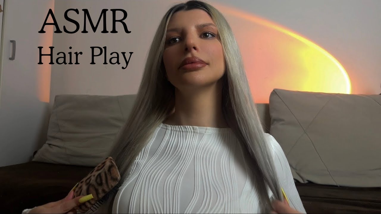 ASMR Playing with My Hair, Brashing,Braiding.. until you Fall Asleep 💤 🌙