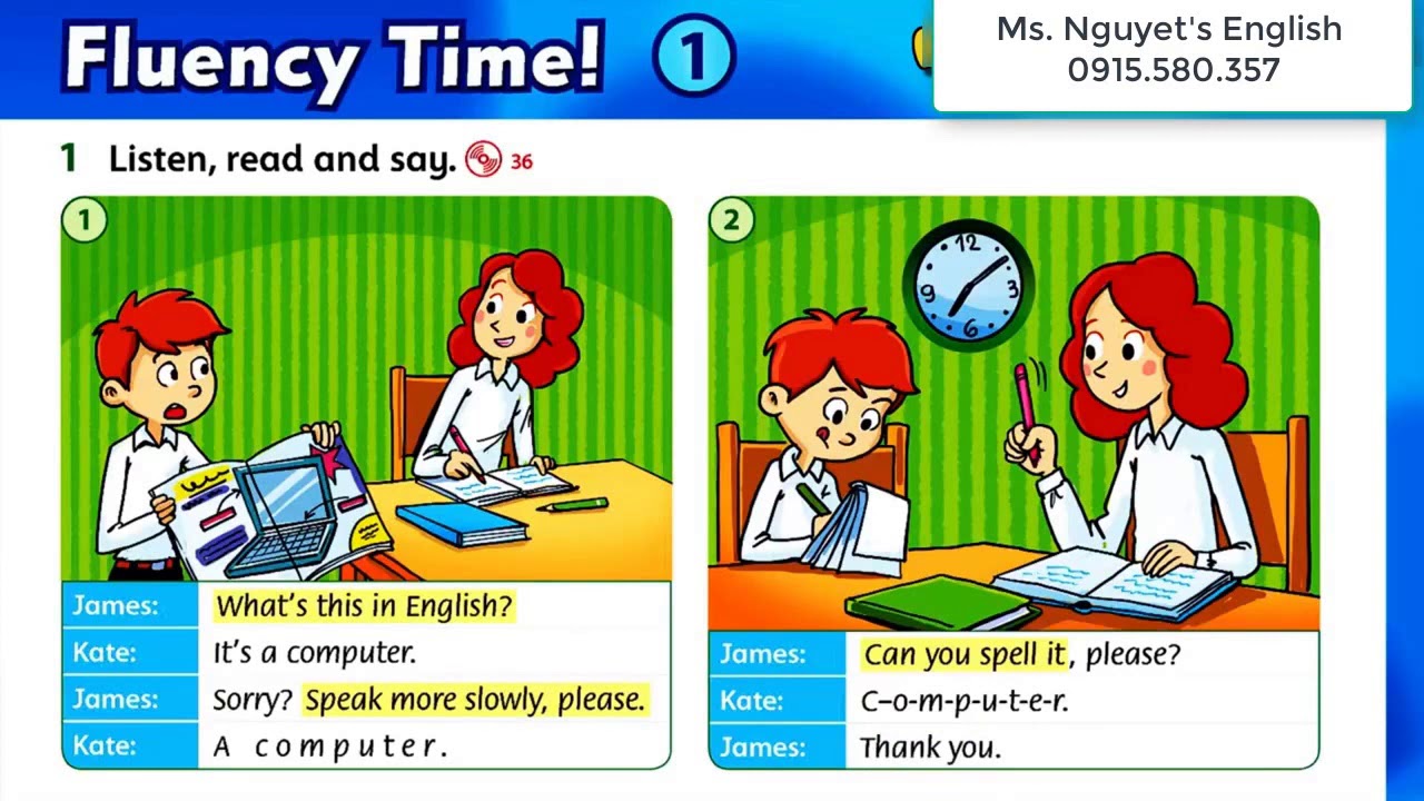 Unit 3 Fluency Time.Family and Friends 2