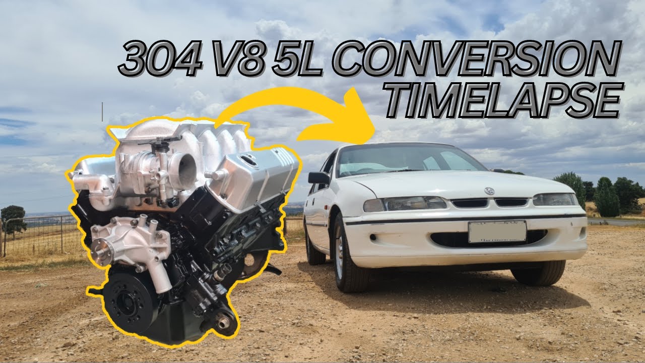 Holden 5.0L 304 V8 Build & Conversion Time-lapse