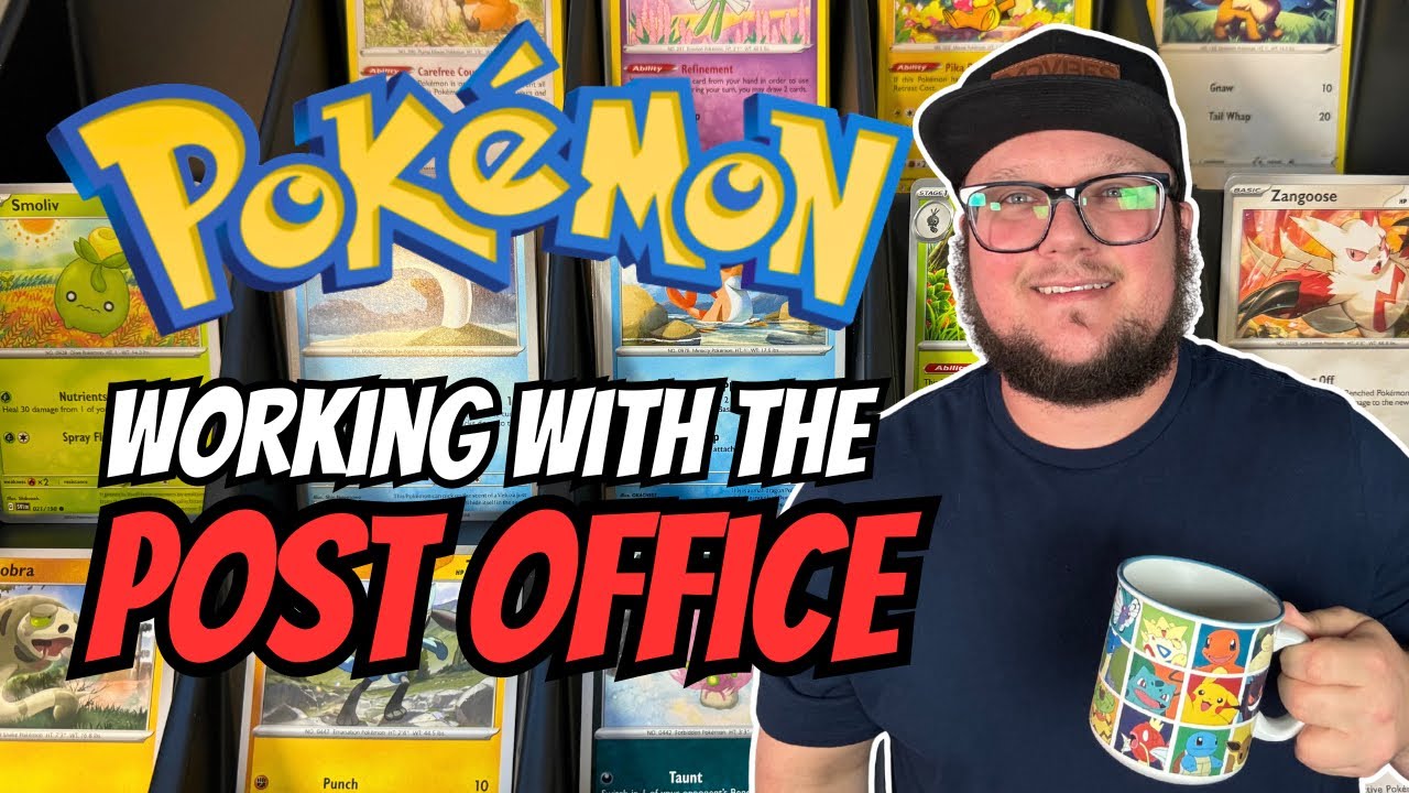 Работа с коллекционными карточками Pokémon и взаимодействие с почтовым отделением.