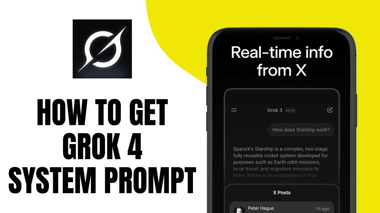 how to get grok 4 system prompt