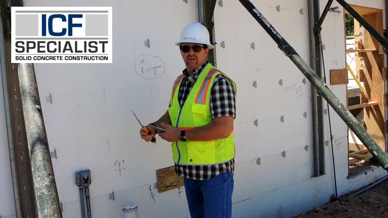 ICF Specialist Installing Masonry Anchor Ties
