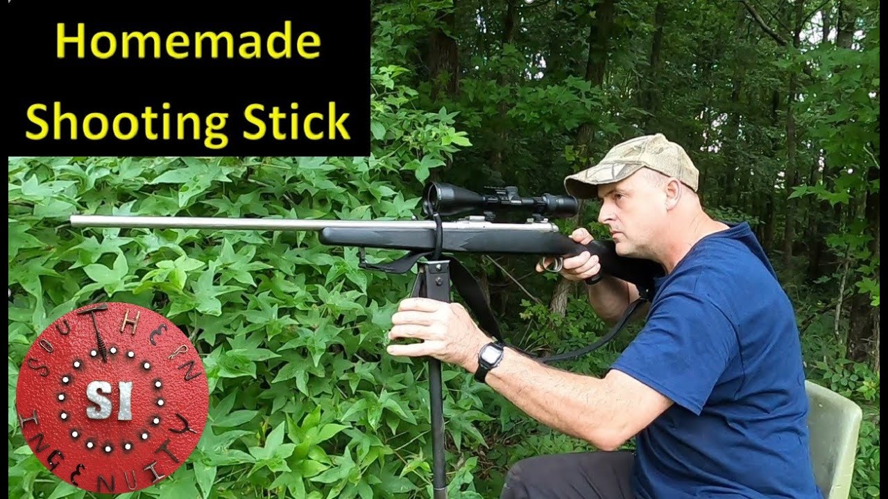 Hunting Gear: Trigger Actuated Adjustable Shooting Stick