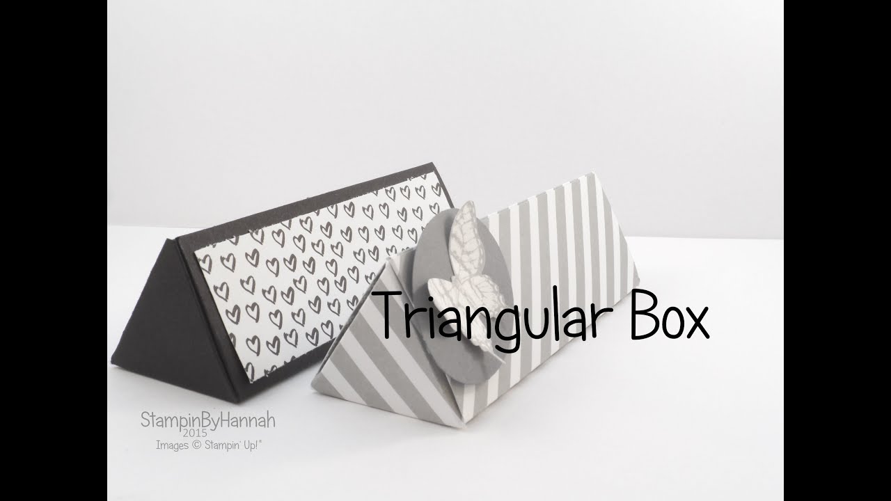Cute Triangular Box using Designer Series Paper