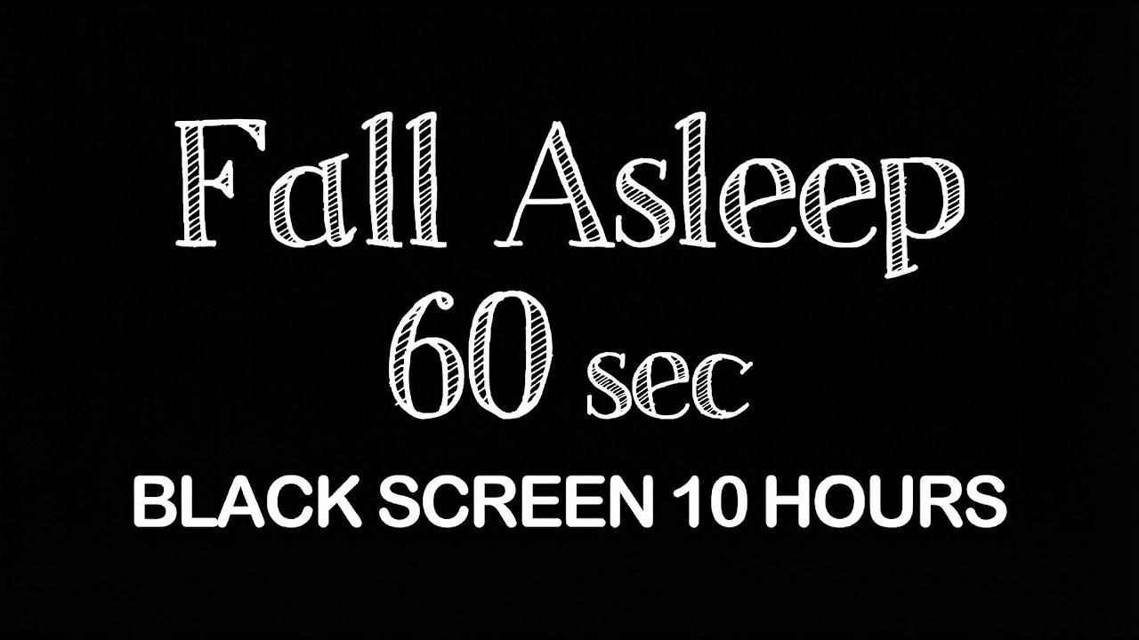 Fall Asleep in 60 Seconds | Deep Sleep Music | Relaxing Black Screen