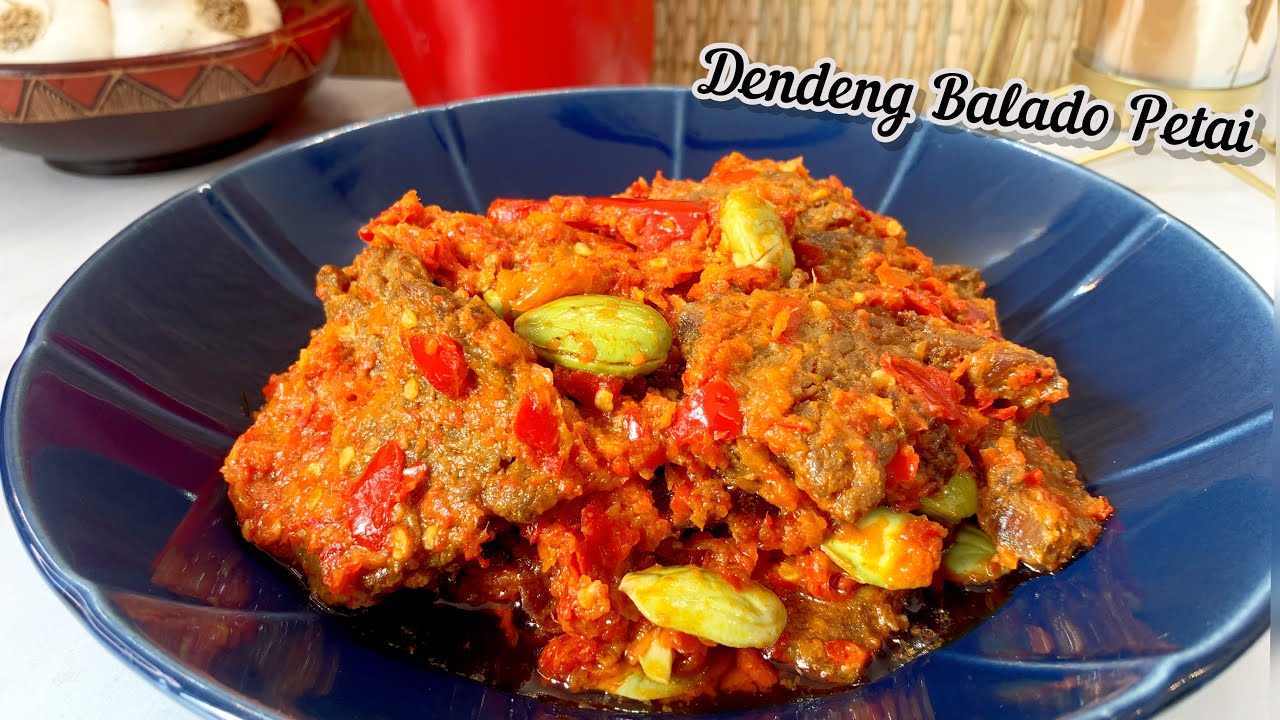 PASTI NAGIH ‼️ RESEP DENDENG BATOKOK BALADO PETAI BIKIN BOROS NASI
