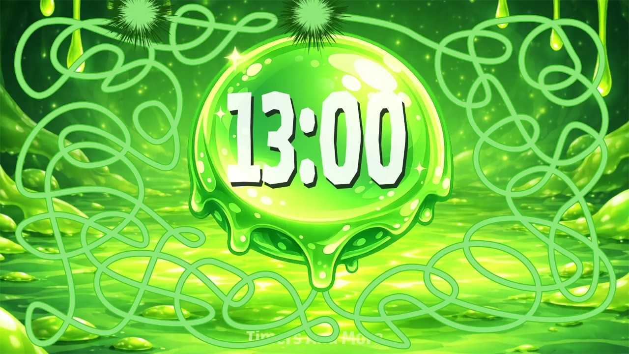 13 Minute Green Slime Countdown