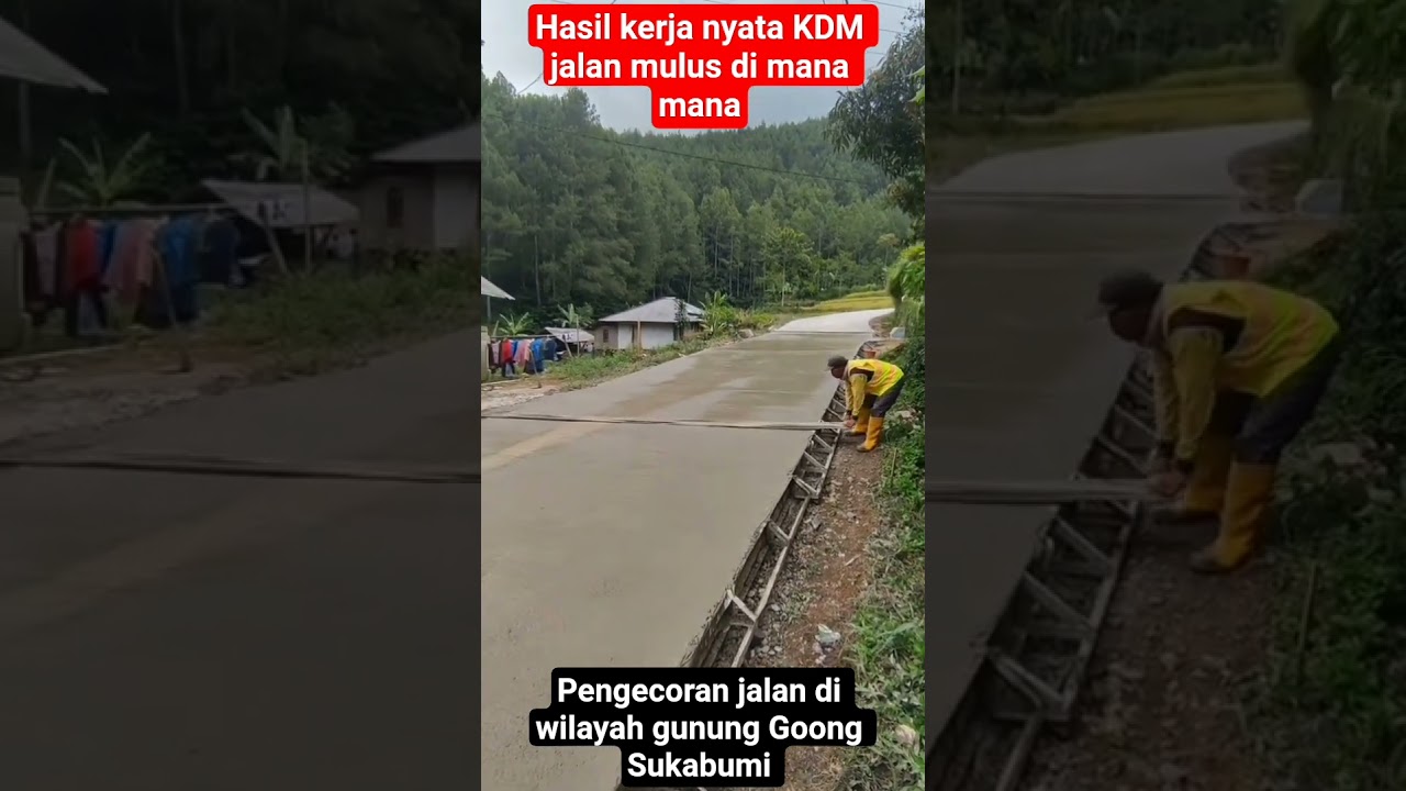 pengecoran jalan di Sukabumi #gubernurjawabarat#kangdedymulyadi#kdm