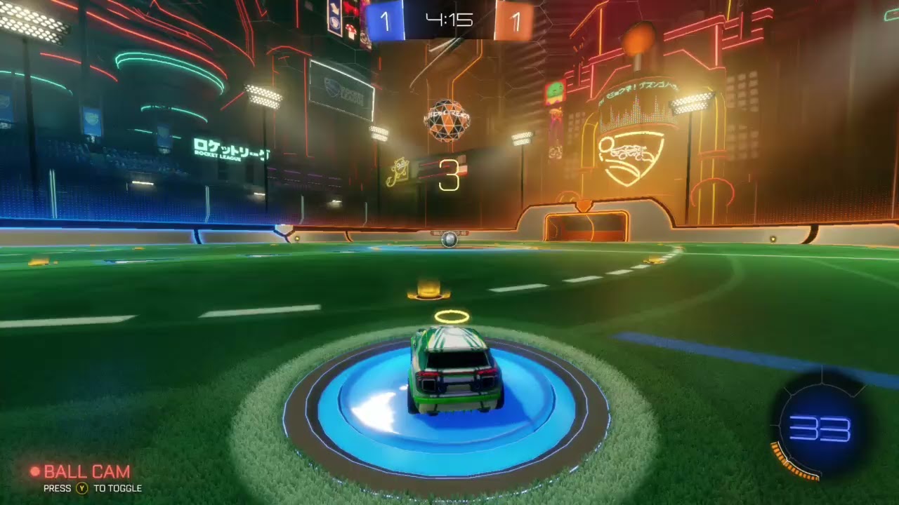 Trying to win in rocket league