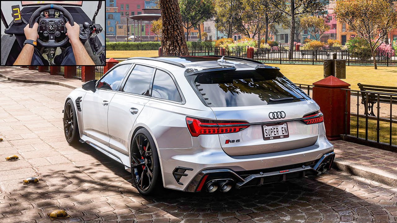 Audi RS6 Avant - Forza Horizon 5 | Logitech G923 Steering Wheel
