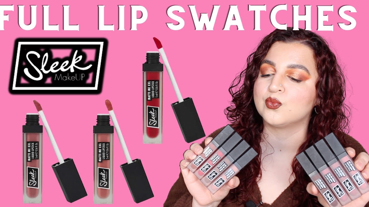 NEW SLEEK MATTE ME XXL LIQUID LIPSTICK SWATCHES | LIPSTICK LIZZIE