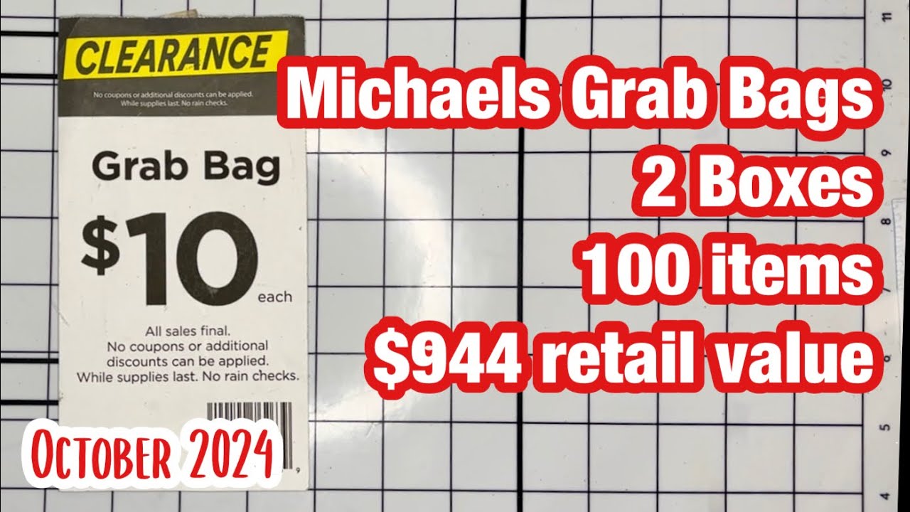 Распаковка сумки Michaels Grab Bag | Октябрь 2024 г.