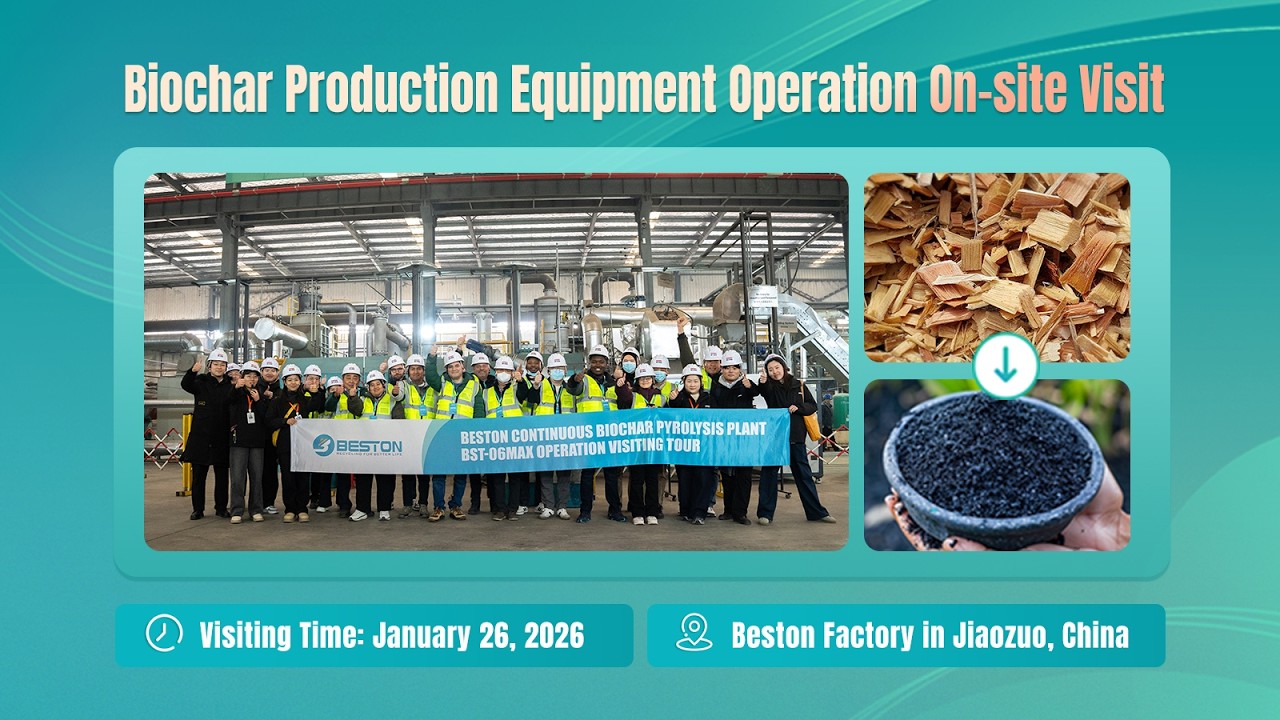 Biochar Production Equipment Operation On-Site Visit.
