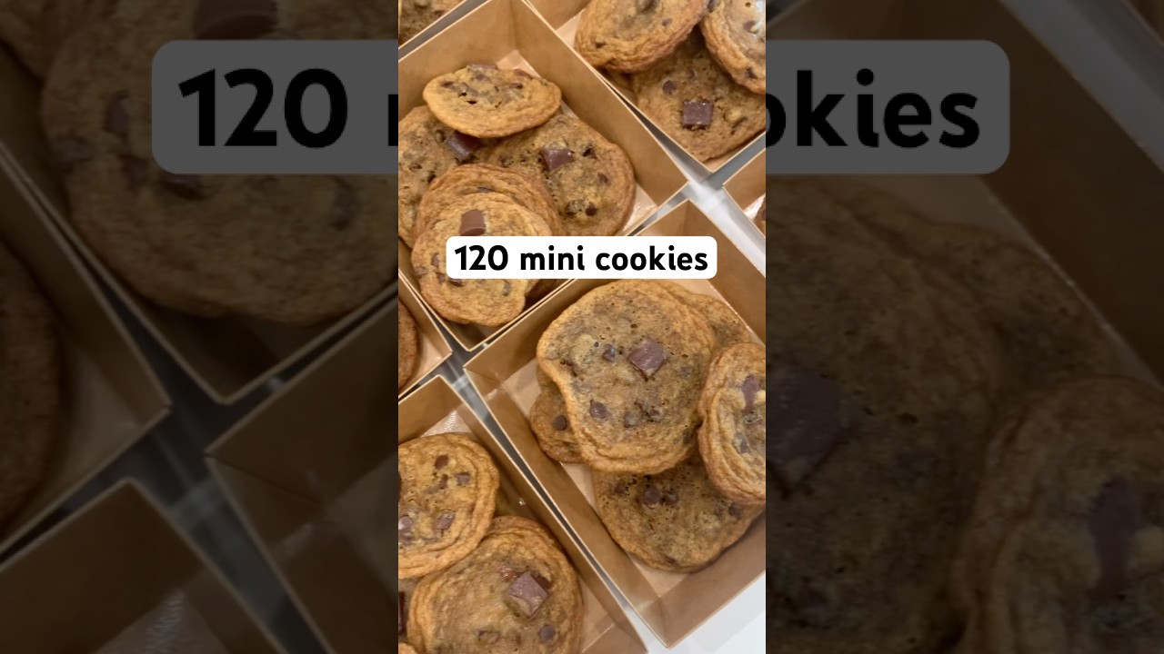 Bake 120 Mini Cookies with me! #homebakery