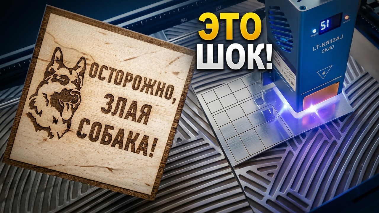 Диодный ЛАЗЕР 40 Ватт с Алиэкспресс / ТЕСТ LT-K40