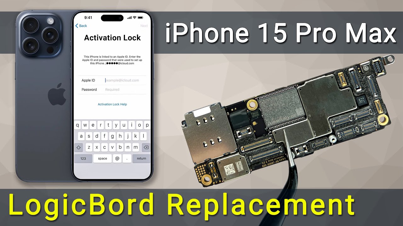 Замена материнской платы iPhone 15 Pro Max | Как снять блокировку активации