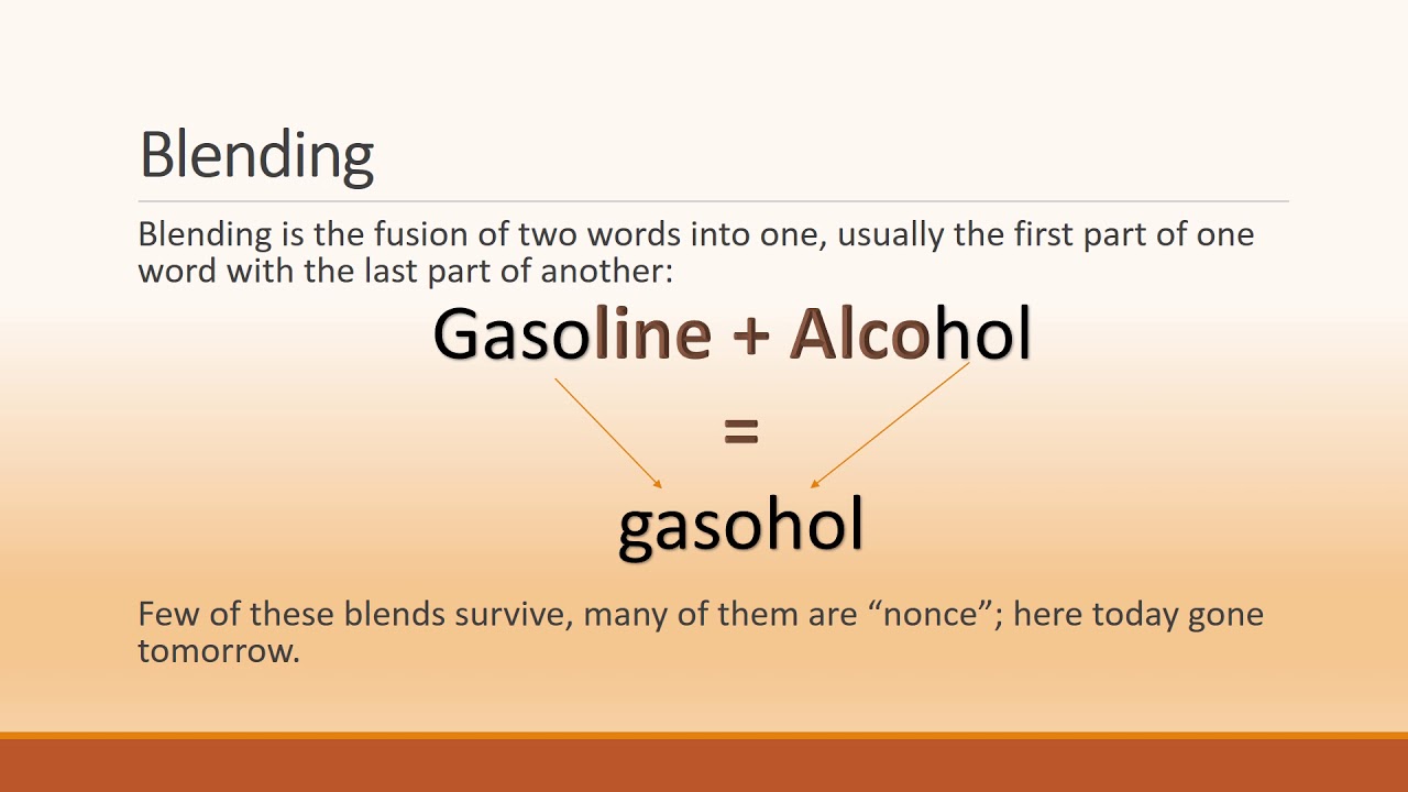 Word Formation Processes: Part Two