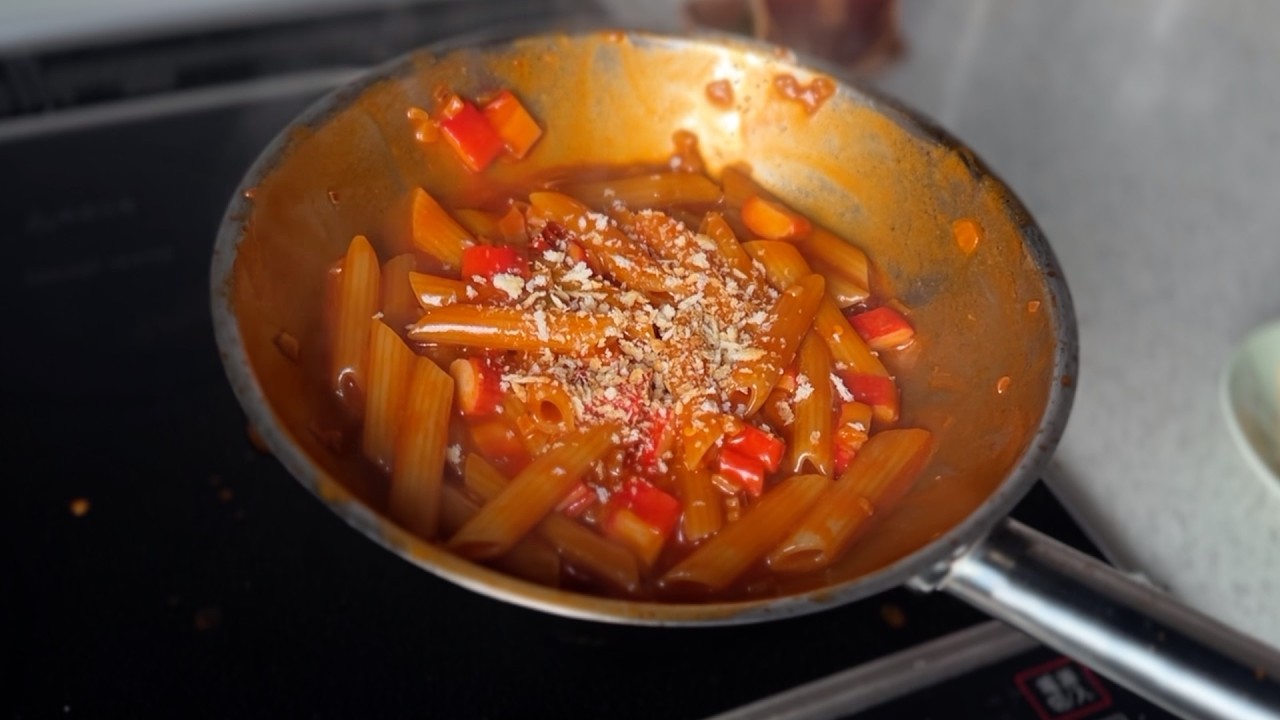 Budget Seafood Meets Fiery Arrabbiata