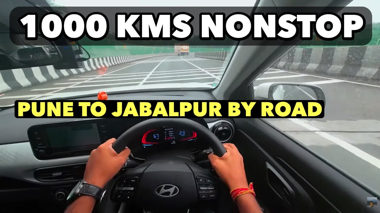 Pune to Jabalpur 1000km Road Trip 🚗 via Nagpur | Route, Toll & Drive Experience in Hyundai Exter Car