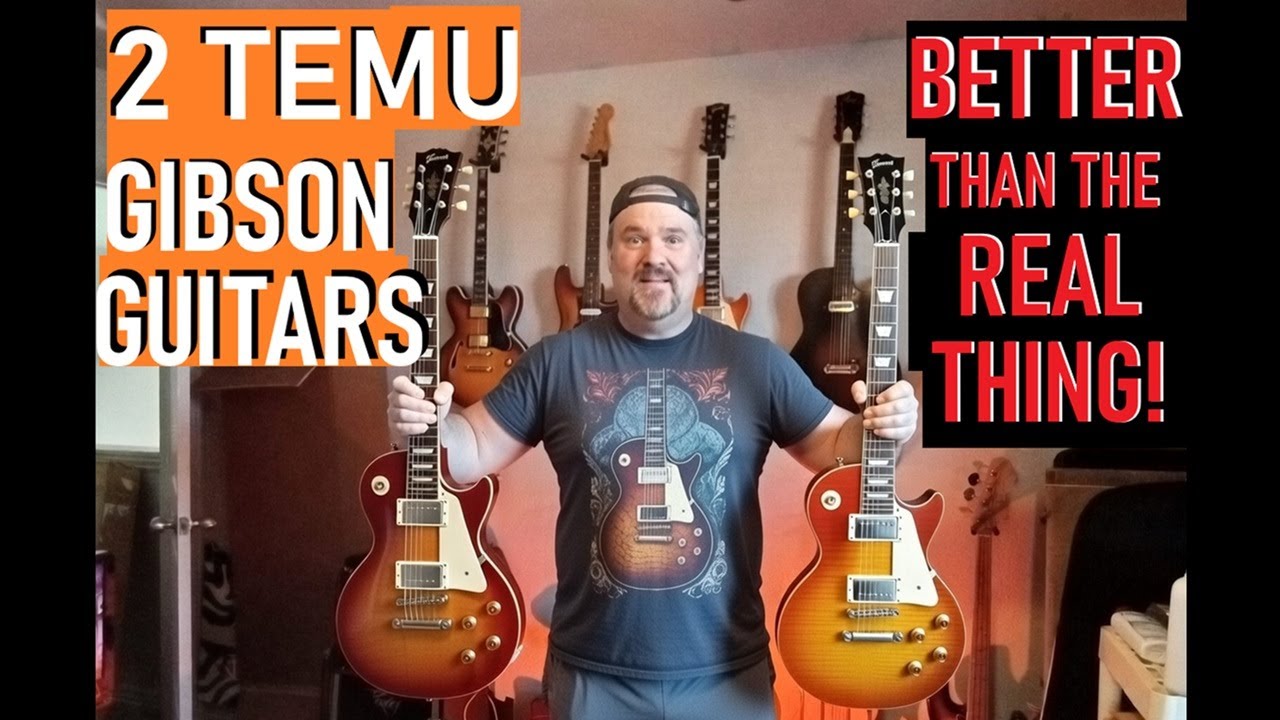 2 Temu Gibson Les Paul Guitars. Chibson beats Gibson!