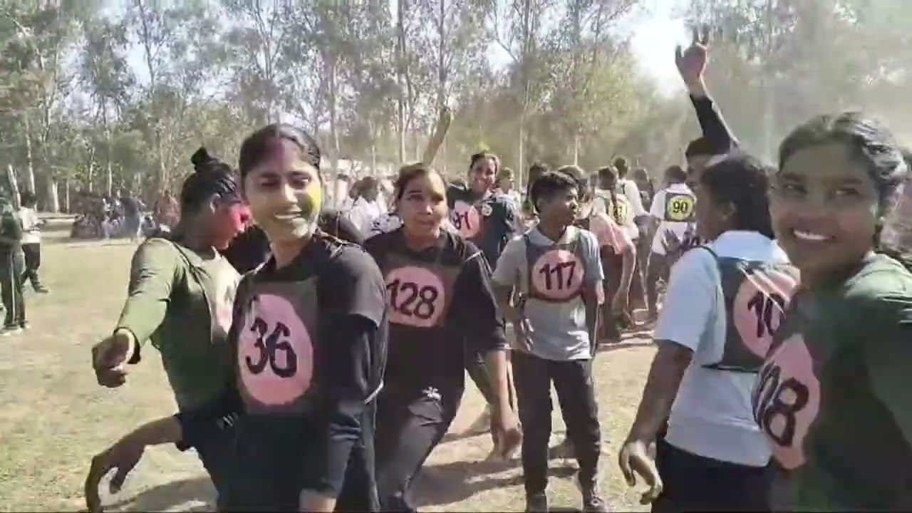 Fouj ki Holi 🫟 🥳 | Holi celebration in Training centre 🪖🥳 #happyholi #fouji #army #sscgd #training 