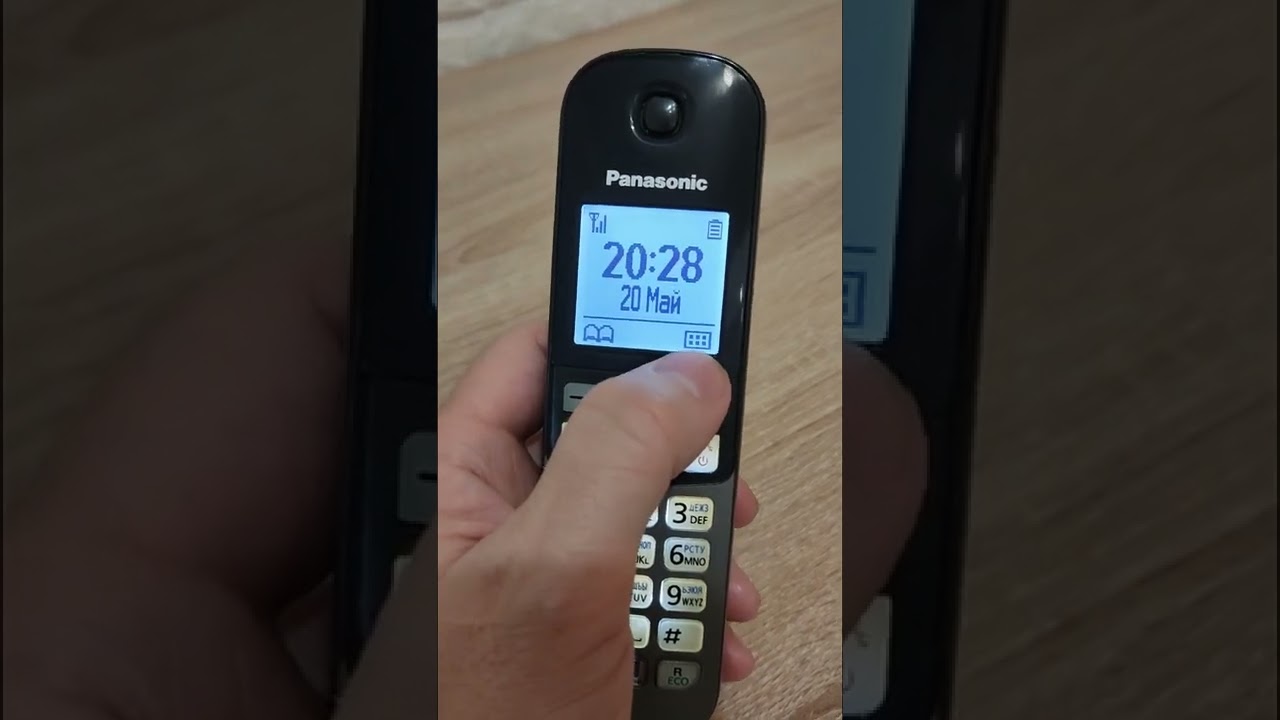 Как настроить дату и время на телефоне Panasonic