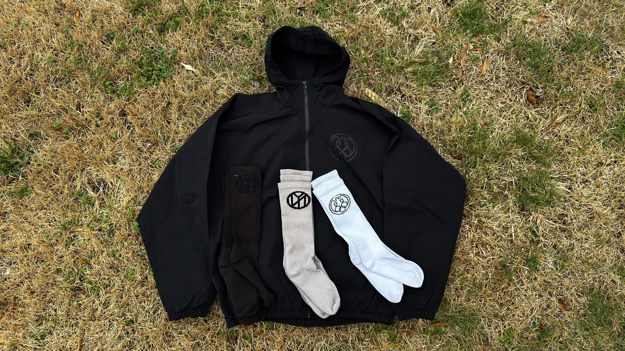Yeezy WB-01 04 Size 2 Charcoal (Windbreaker) and SK-02, 03, 04 (Socks) All Colors Review