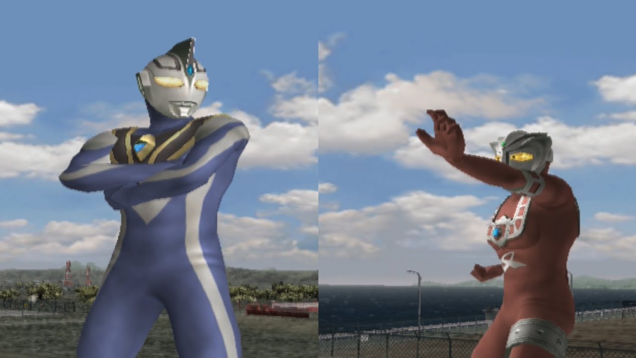 ULTRAMAN FIGHTING EVOLUTION 3~(PLAYSTATION 2)~ULTRAMAN AGUL V2 VS ASTRA(HARD)~VERSUS MODE