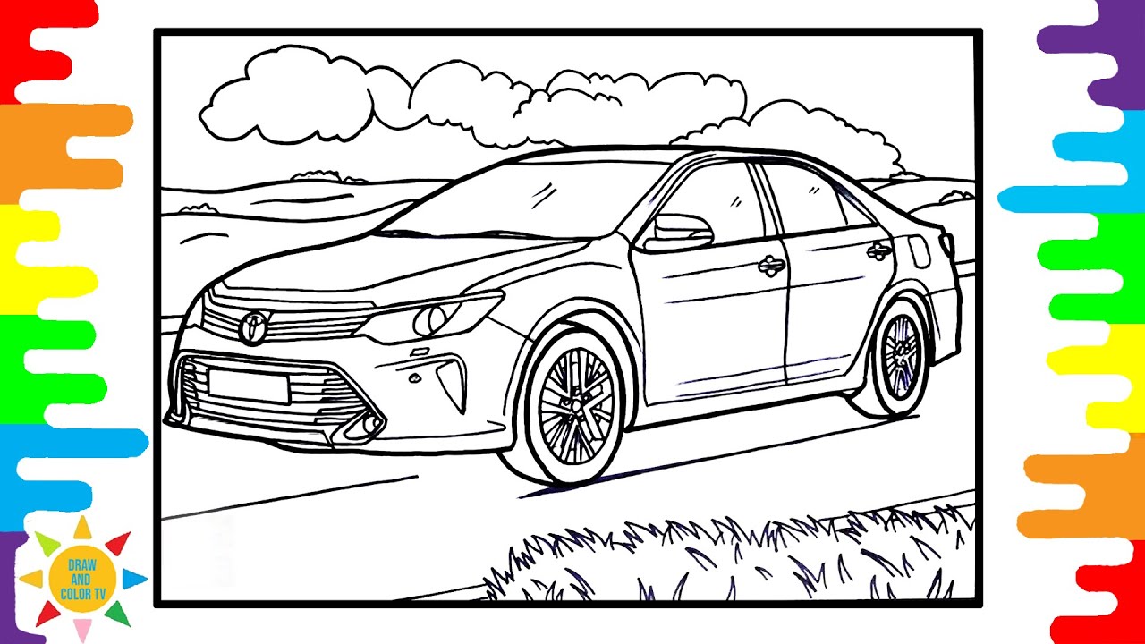 Раскраска Toyota Camry | Раскраска Toyota Car | Неизвестный мозг — Last Thing
