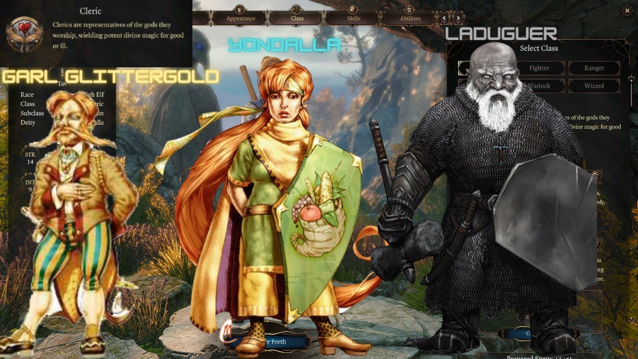 (MADE PRE RELEASE) Baldur's Gate 3 - Obscure gods from character creation! Who are they?