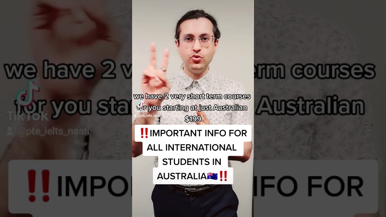 Must watch - short video for international students in Australia 2023 