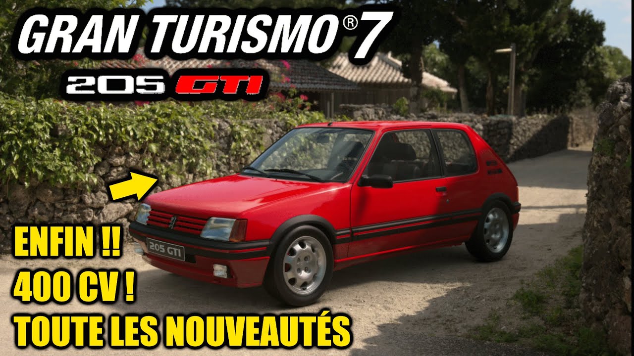 ENFIN LA 205 GTI PEUGEOT SUR GRAN TURISMO 7 ! 1.56 MISE A JOUR