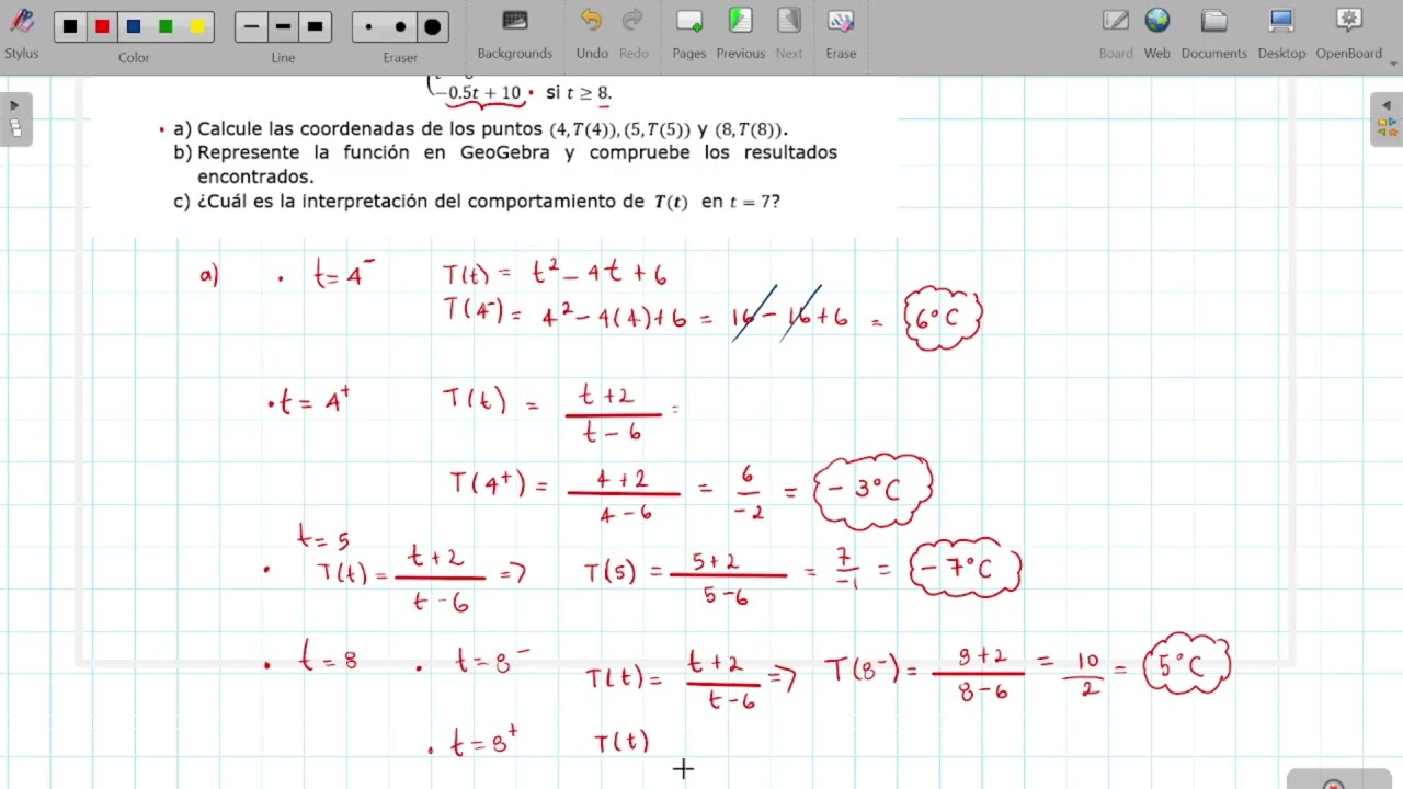 Ejercicio  funcion en trozos