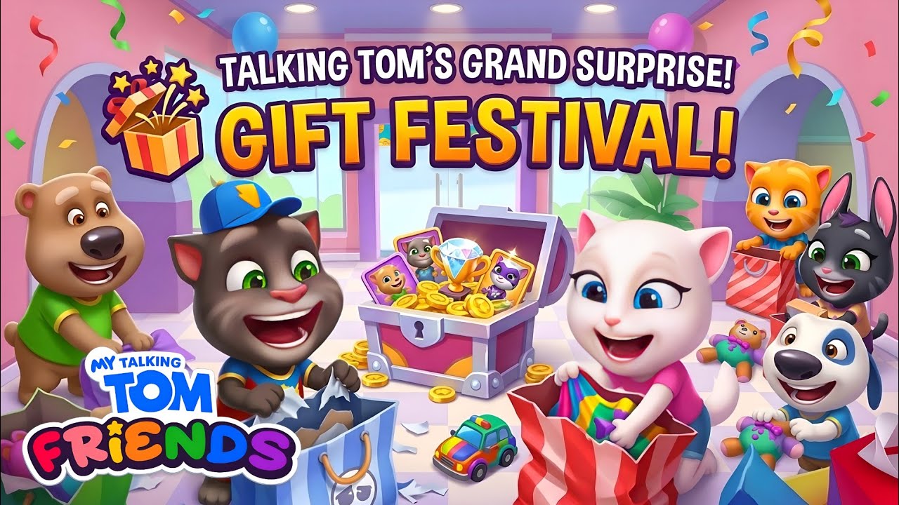 OMG! So Many Gifts 🎁🤯 |Talking Tom’s Grand Surprise 🎆🎇|Tom Found a Secret Treasure |