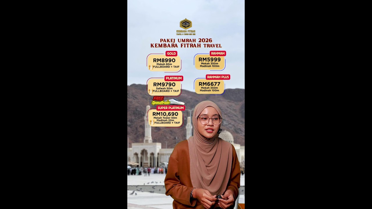 PAKEJ UMRAH BERSAMA KEMBARA FITRAH TRAVEL