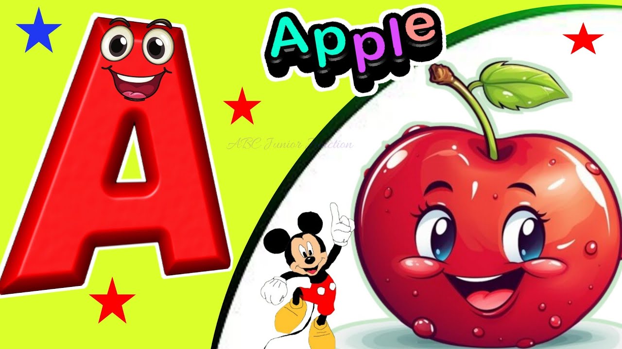 ABC Kid's Song / A for Apple / Phonics Song / Tiny Tots /Kiddos Study Zone /ABC lyrics song #phonics