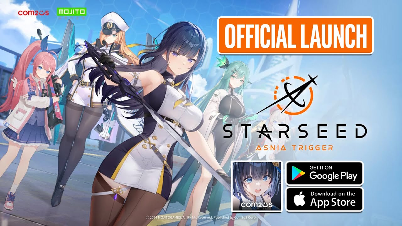 STARSEED: Asnia Trigger Mobile Gameplay - Official launch on Android, iOS
