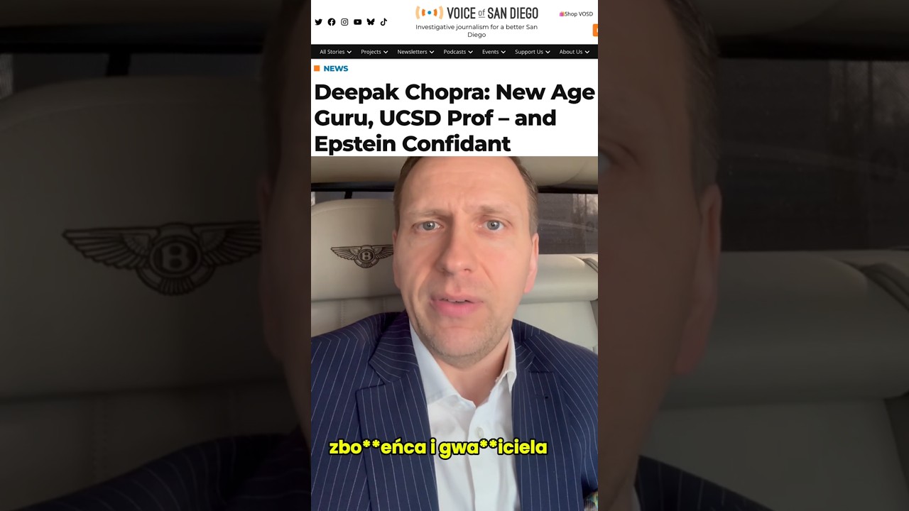 Spiritual guru and friend of Epstein? 😮 #shorts
