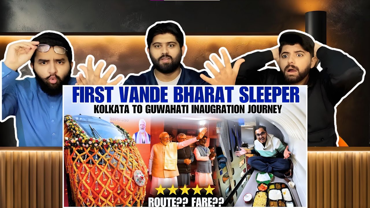 Reaction On Bharat’s First Vande Bharat Sleeper Journey | शुभारंभ | Pakistani Reaction 🔥