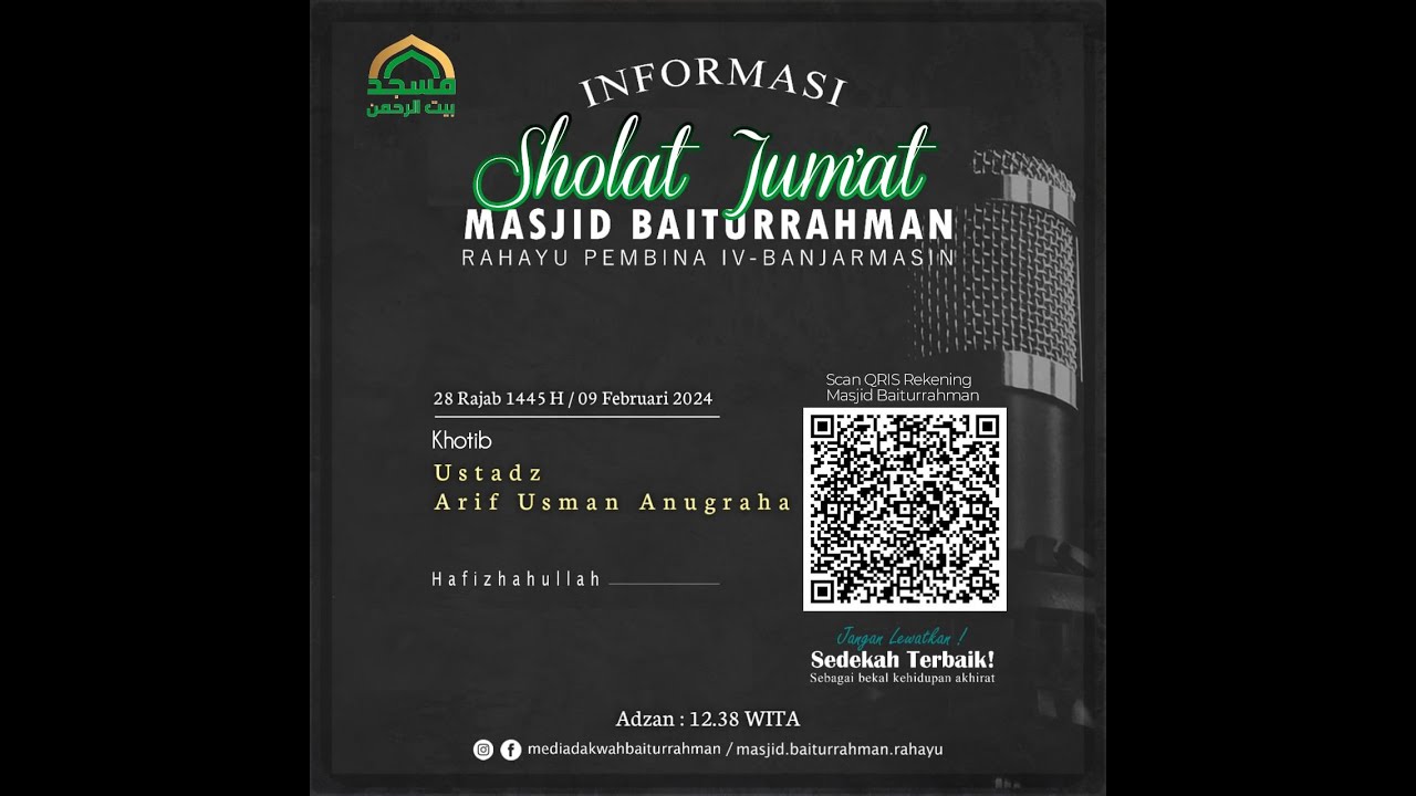 Persiapkan Diri Jelang Ramadhan - Ustadz Arif Utsman Anugraha, Lc.