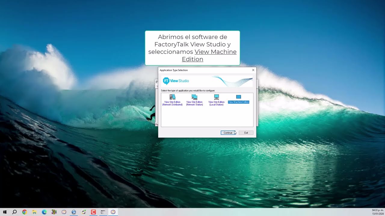 Proceso completo, creación de pantalla en FTV con faceplate,  parámetros y simulación en Studio 5000