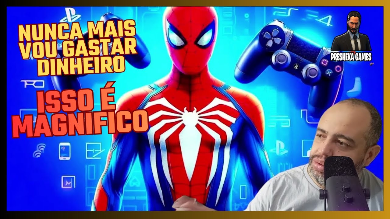 COMPREI UM PS4 EDIÇÃO ESPECIAL DO SPIDER MAM DESTRAVADO QUE VALE MAIS QUE MEU PS5 E MEU XBOX  